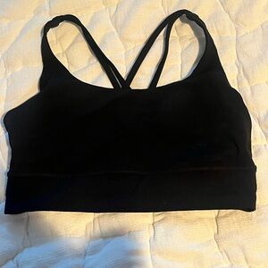 Lululemon Athletica Black Strappy Sports Bra